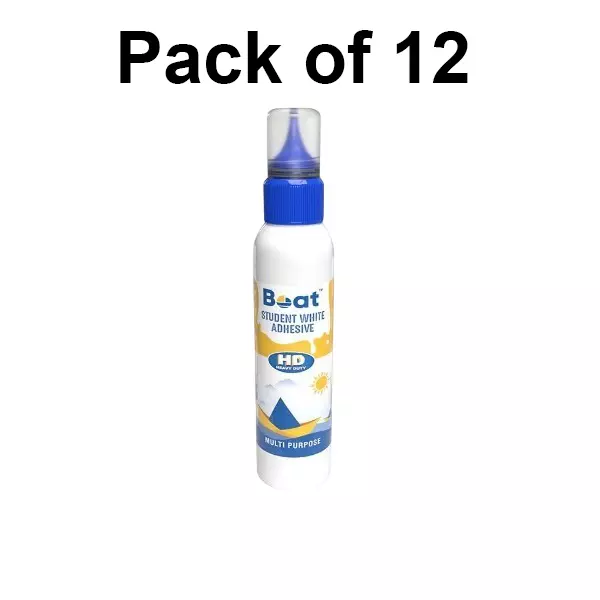 Boat by Ban White Student Adhesive 100+5 g, FG000606 (Pack of 12)