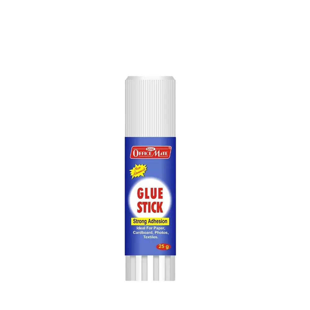 Soni Office Mate 25 g Glue Stick Quick Drying Strong PVP Adhesive for DIY, School, Office & Craft Use (Pack of 20)