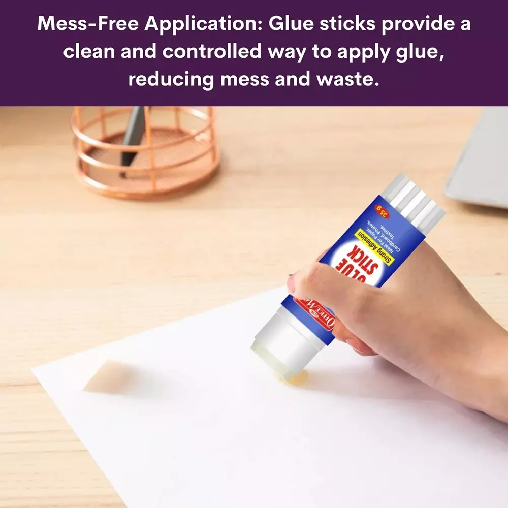 Soni Office Mate 35 g Glue Stick Quick Drying Strong PVP Adhesive for DIY, School, Office & Craft Use (Pack of 4)