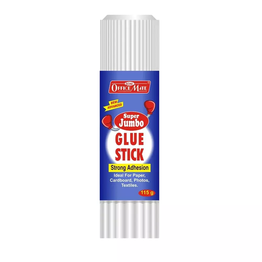 Soni Office Mate 115 g Super Jumbo Glue Stick Strong, Quick Dry & Non Toxic Ideal for Craft, Office & School