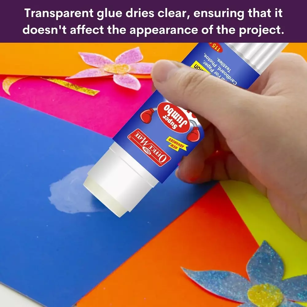 Soni Office Mate 115 g Super Jumbo Glue Stick Strong, Quick Dry & Non Toxic Ideal for Craft, Office & School