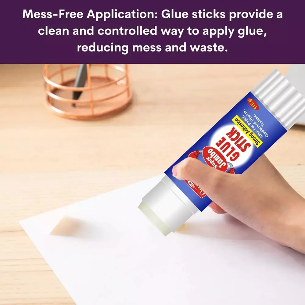 Soni Office Mate 115 g Super Jumbo Glue Stick Strong, Quick Dry & Non Toxic Ideal for Craft, Office & School