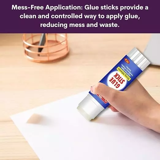 Soni Office Mate 40 g Glue Stick Quick Drying Strong PVP Adhesive for DIY, School, Office & Craft Use (Pack of 12)