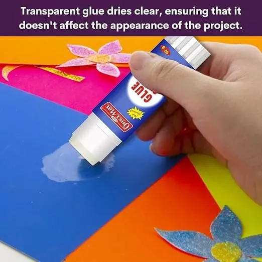 Soni Office Mate 40 g Glue Stick Quick Drying Strong PVP Adhesive for DIY, School, Office & Craft Use (Pack of 12)