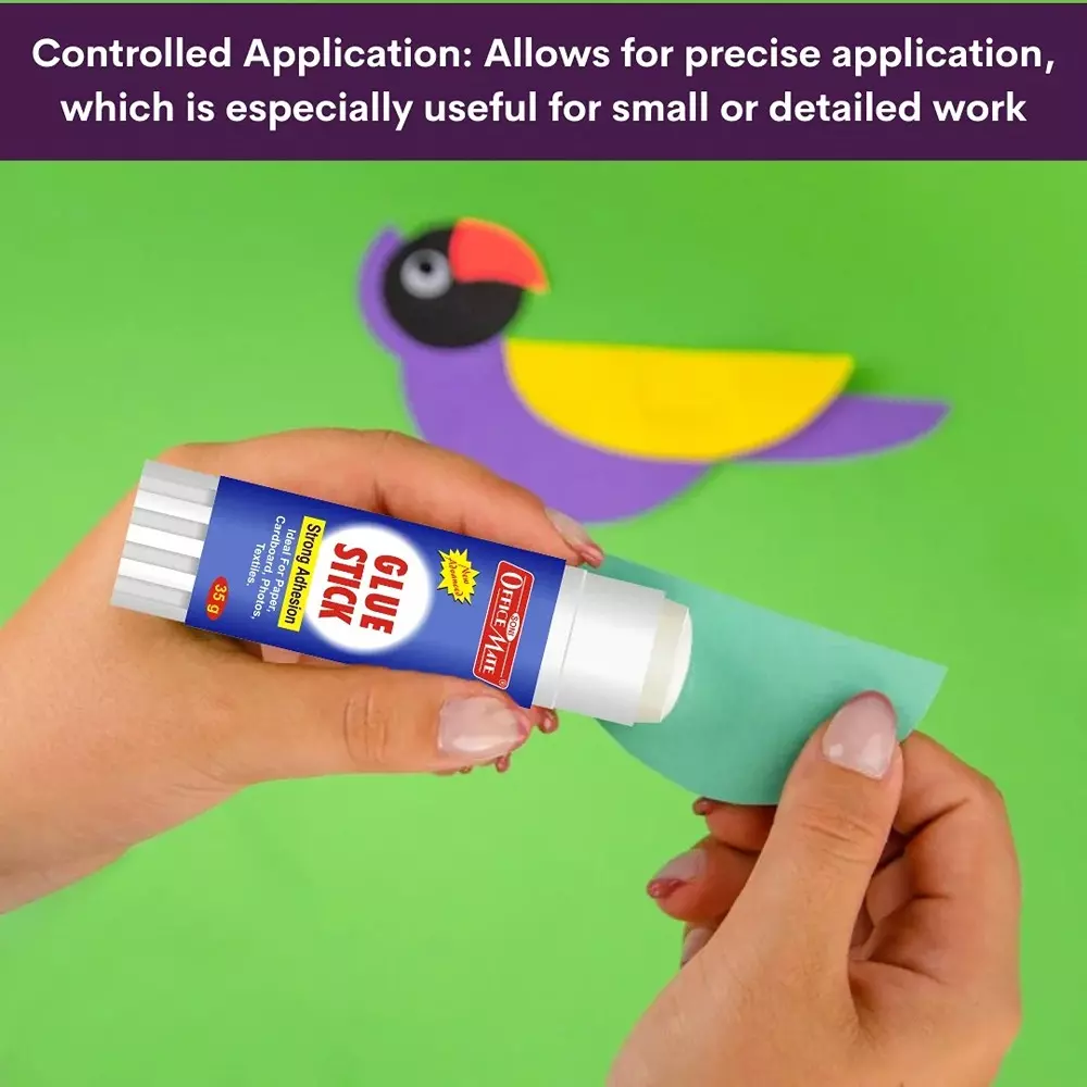 Soni Office Mate 25 g Glue Stick Quick Drying Strong PVP Adhesive for DIY, School, Office & Craft Use (Pack of 12)