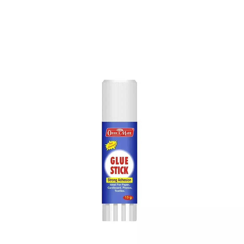 Soni Office Mate 15 g Glue Stick Quick Drying Strong PVP Adhesive for DIY, School, Office & Craft Use (Pack of 20)