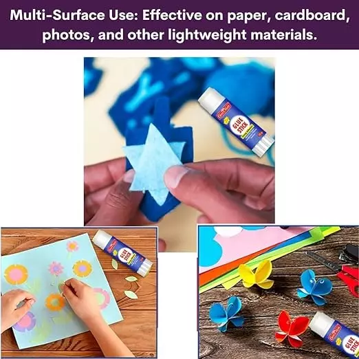 Soni Office Mate 35 g Glue Stick Quick Drying Strong PVP Adhesive for DIY, School, Office & Craft Use (Pack of 1)