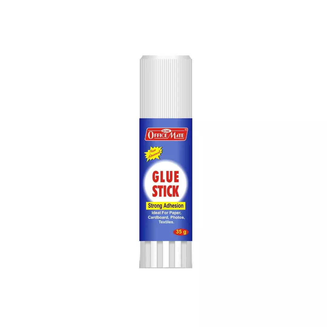 Soni Office Mate 35 g Glue Stick Quick Drying Strong PVP Adhesive for DIY, School, Office & Craft Use (Pack of 1)