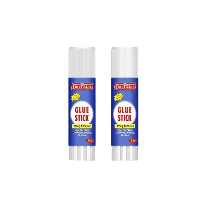 Soni Office Mate 8 g Glue Stick Quick Drying Strong PVP Adhesive for DIY, School, Office & Craft Use (Pack of 2)