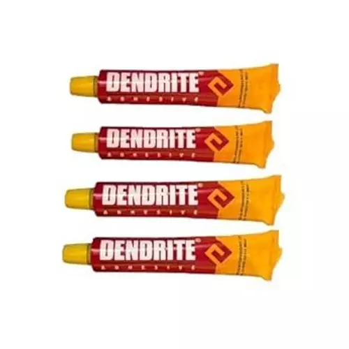 GENERIC Dendrite Super Joiner Adhesive, Synthetic Rubber Liquid, Yellow, 50 ml Tube Capacity (Pack of 4)