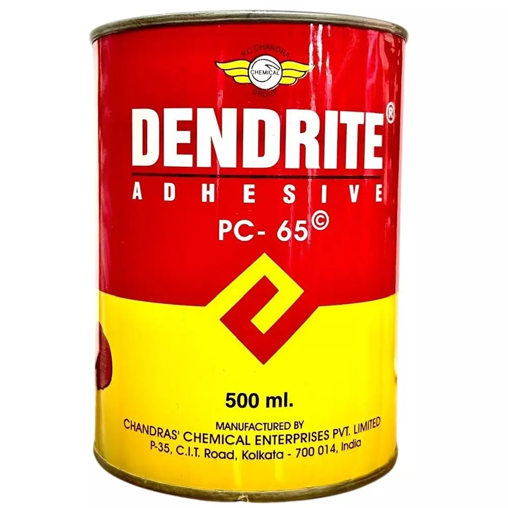 GENERIC Dendrite PC-65 Super Joiner Adhesive, Synthetic Rubber Liquid, Yellow, 500 ml