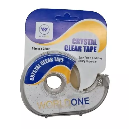 Worldone Crystal Tape With Dispenser, WPS026