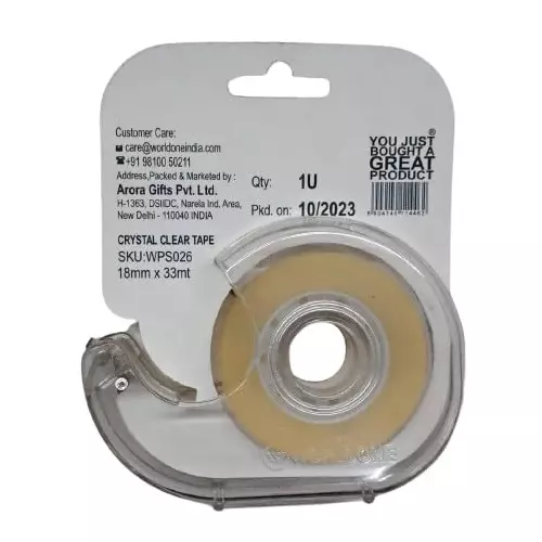 Worldone Crystal Tape With Dispenser, WPS026