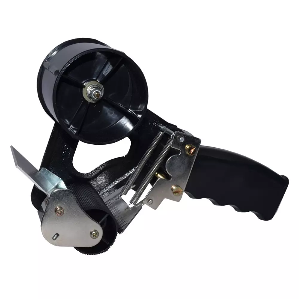 ikon Tape Dispenser 76 mm Size Black Metal Manual for Office, Home & School