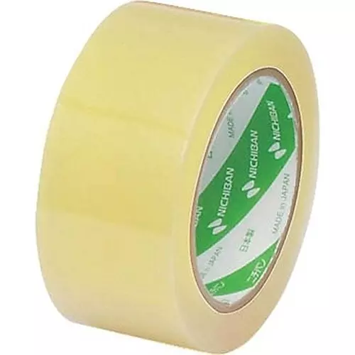 NICHIBAN Carton Tape Polypropylene Transparent 50 mm x 500 m, No.660 (Pack of 6 Roll)