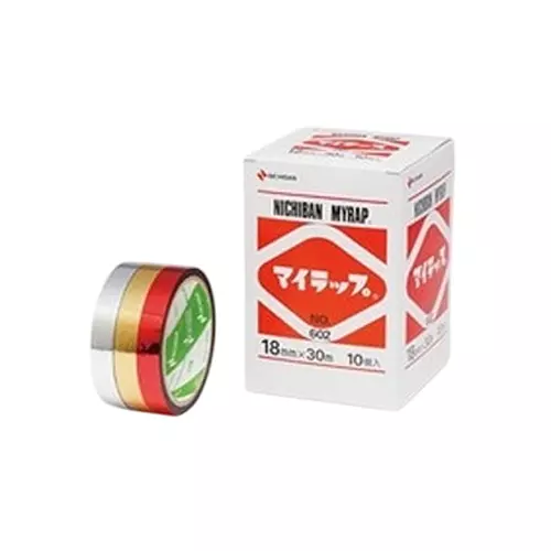 NICHIBAN Gift Wrapping Tape 12 mm x 30 m for Packaging and Decoration, 60210-12 (Pack of 10 Roll)