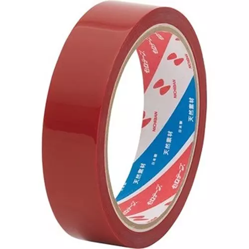 NICHIBAN Cellophane Tape Colored Type Red 24 mm x 35 m, CT430 (Pack of 5 Roll)