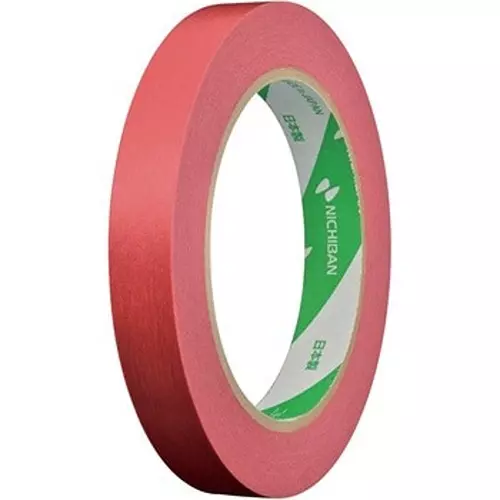 NICHIBAN Temporary Tape White 15 mm x 50 m for fixing Purpose, 2075-15x50 (Pack of 10 Roll)
