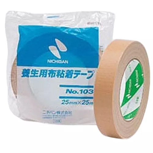 NICHIBAN Curing Cloth Adhesive Tape 0.27 mm Thickness, No.103B (Pack of 60 Roll)