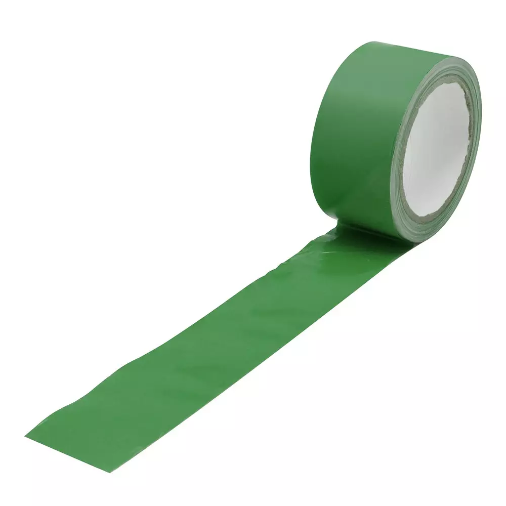 RS PRO RS Pro Green Marking Tape 33 m 50 mm 0.15 mm Polyvinyl Chloride, 2825129