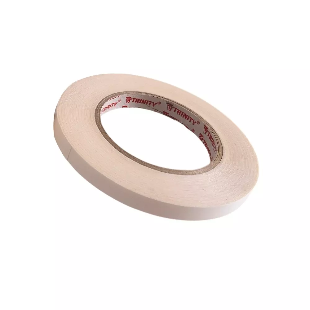 TRINITY Dual Sided PET XC Tape 90 Micron 24 mm x 50 m White (Pack of 96)