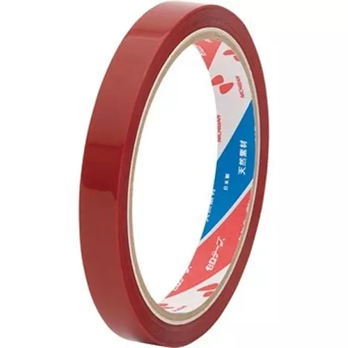 NICHIBAN Cellophane Tape Colored Type Red 12 mm x 35 m, NO.430 (Pack of 10 Roll)