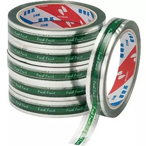 NICHIBAN Cellophane Tape 18 mm x 50 m for Food Packs & Cut Fruits, CTEZ-CF (Pack of 10 Roll)