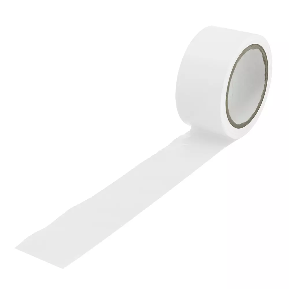 RS PRO Hazard Tape 33 m White 50 mm 0.15 mm, 2825130