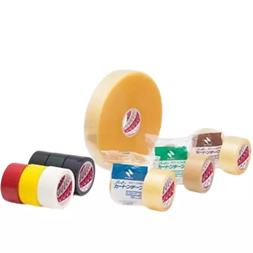 NICHIBAN Carton Tape Polypropylene 50 mm x 1500 m, No.640-PF (Pack of 5 Roll)