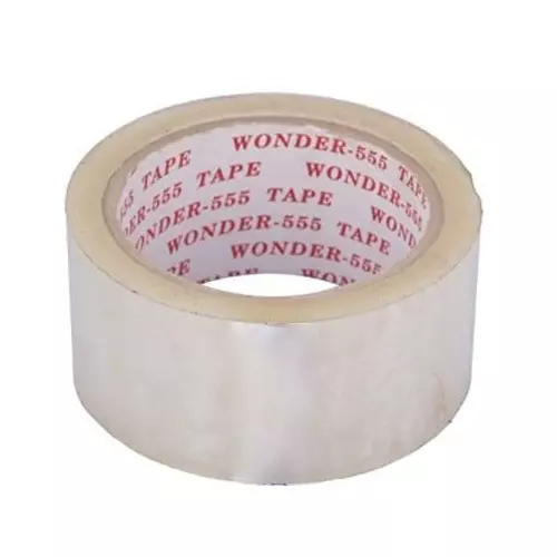 Wonder ‎Transparent Tape 76 mm White 65 m Length for Office, Home & School (Pack of 48 Pcs)