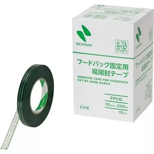 NICHIBAN Easy Open Tape 200 m for Fixing Food Packaging, FPCG-15X200 (Pack of 15 Roll)
