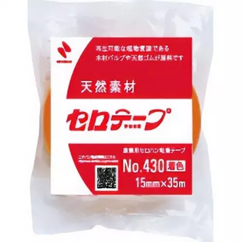 NICHIBAN Cellophane Tape Colored Type 18 mm x 35 m, 4304-18 (Pack of 10 Roll)