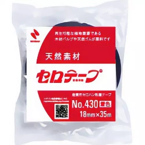 NICHIBAN Cellophane Tape Colored Type 18 mm x 35 m, 4304-18 (Pack of 10 Roll)