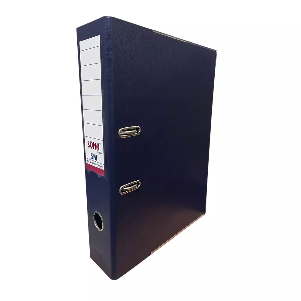 SONA 5M Index Box File Size A4 in Assorted Colors Fitted With Kangaroo Clip for Office Use (Pack of 24)