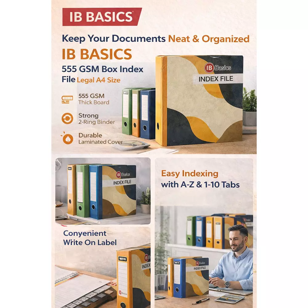 ib-basics-555-gsm-box-index-file-with-lamination-legal-a4-size-assorted-color-pack-of-4