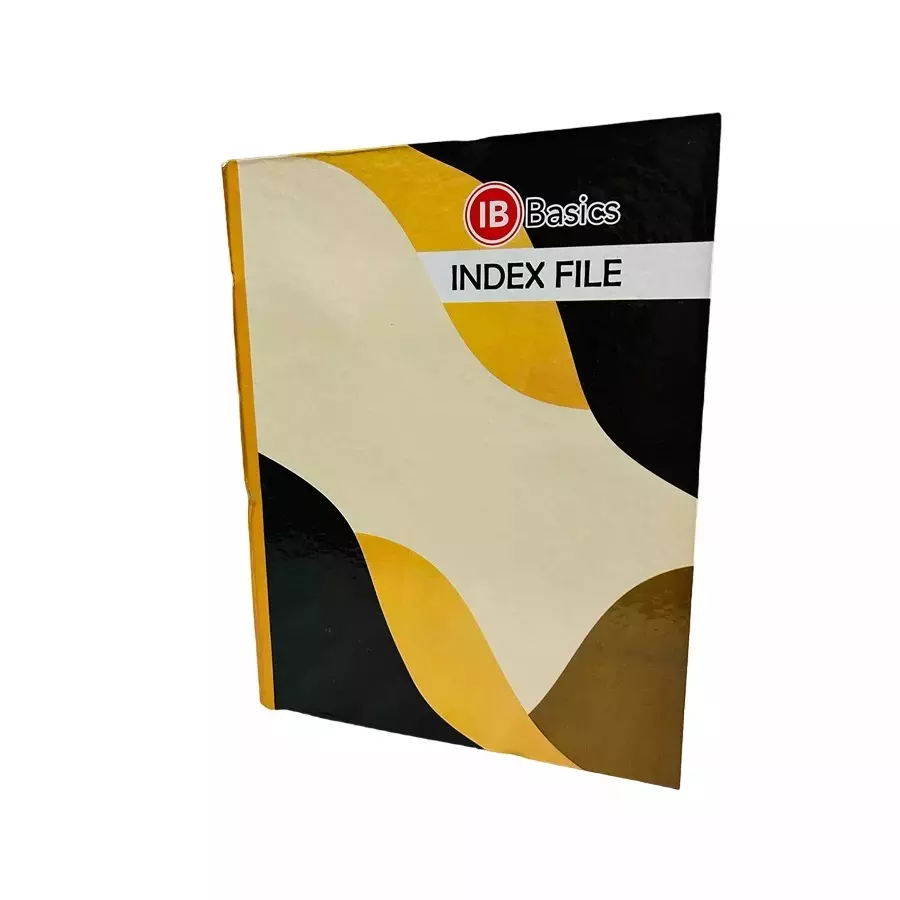 IB BASICS 555 GSM Box Index File with Lamination Legal A4 Size Assorted Color (Pack of 8)