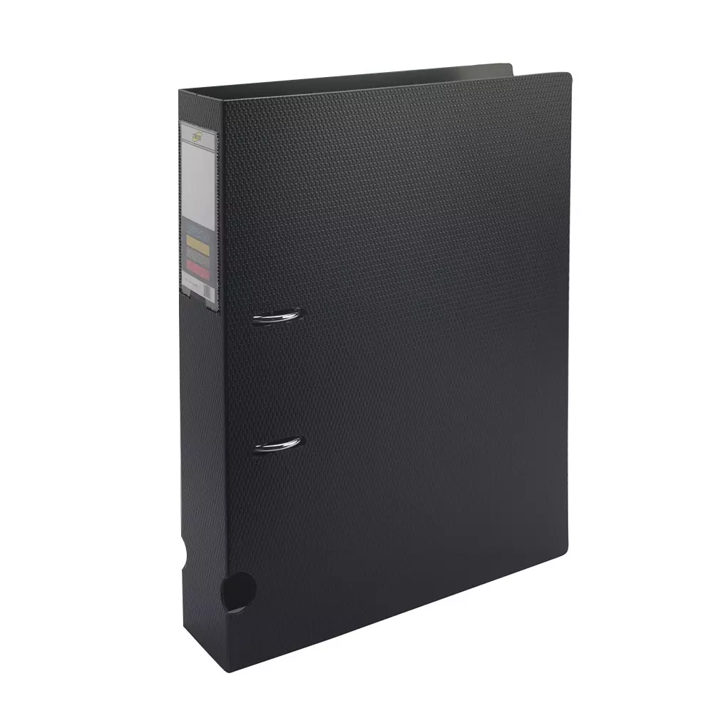 Trio Box File Full Lever Clip Plastic FC 21.6x34.3 cm Black, F795