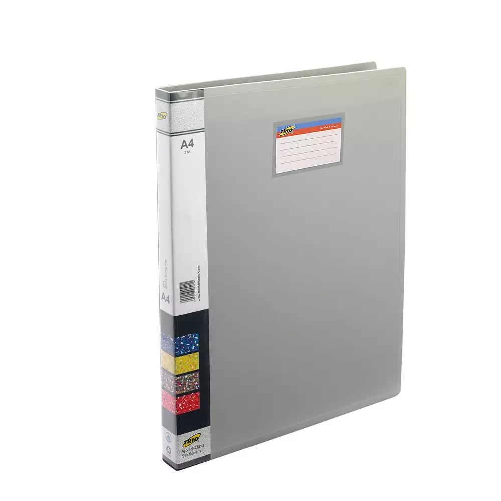 Trio Cobra Spring Clip File Plastic FC 21.6x34.3 cm Grey, 21F