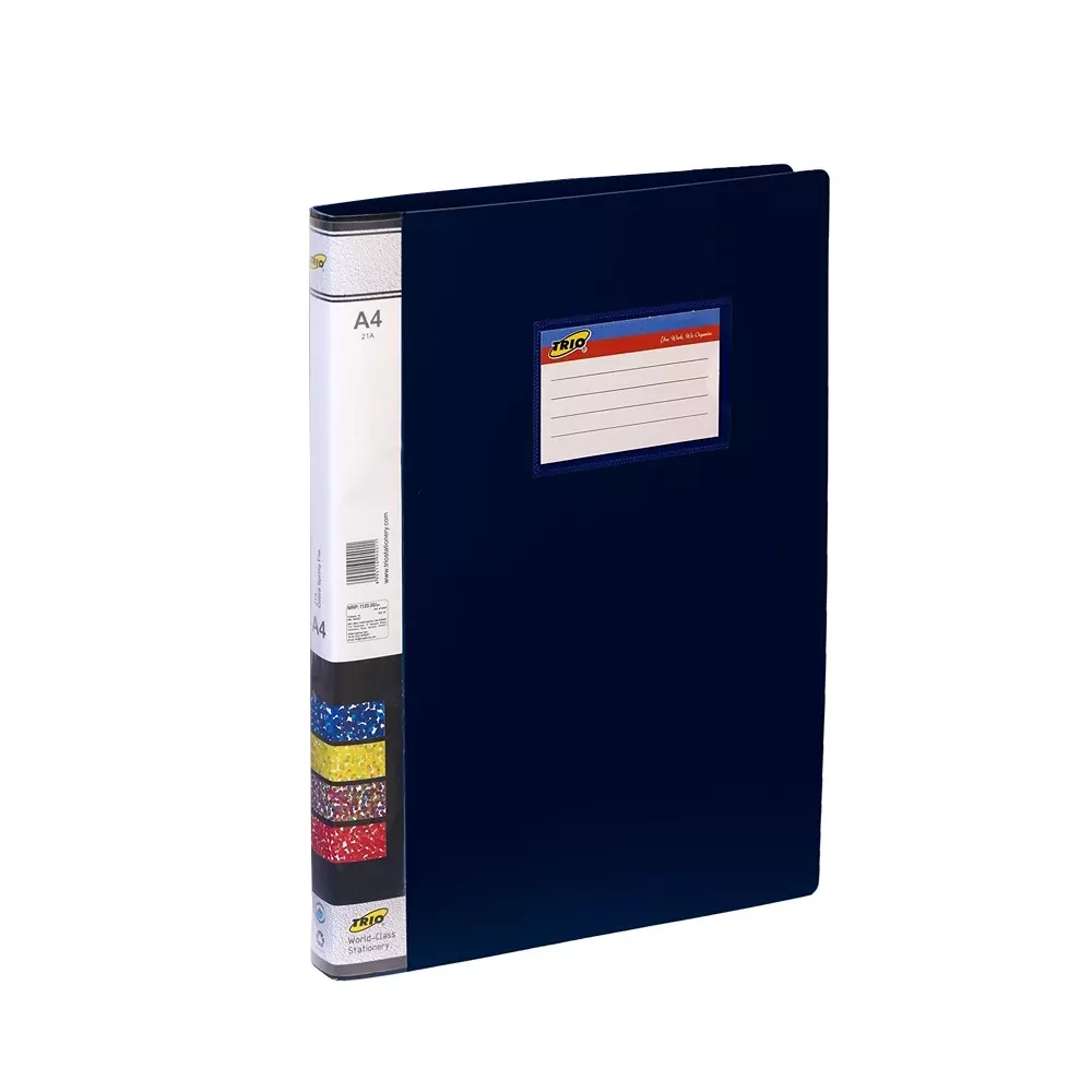 Trio Cobra Spring Clip File Plastic A4 21x29.7 cm Dark Blue, 21A