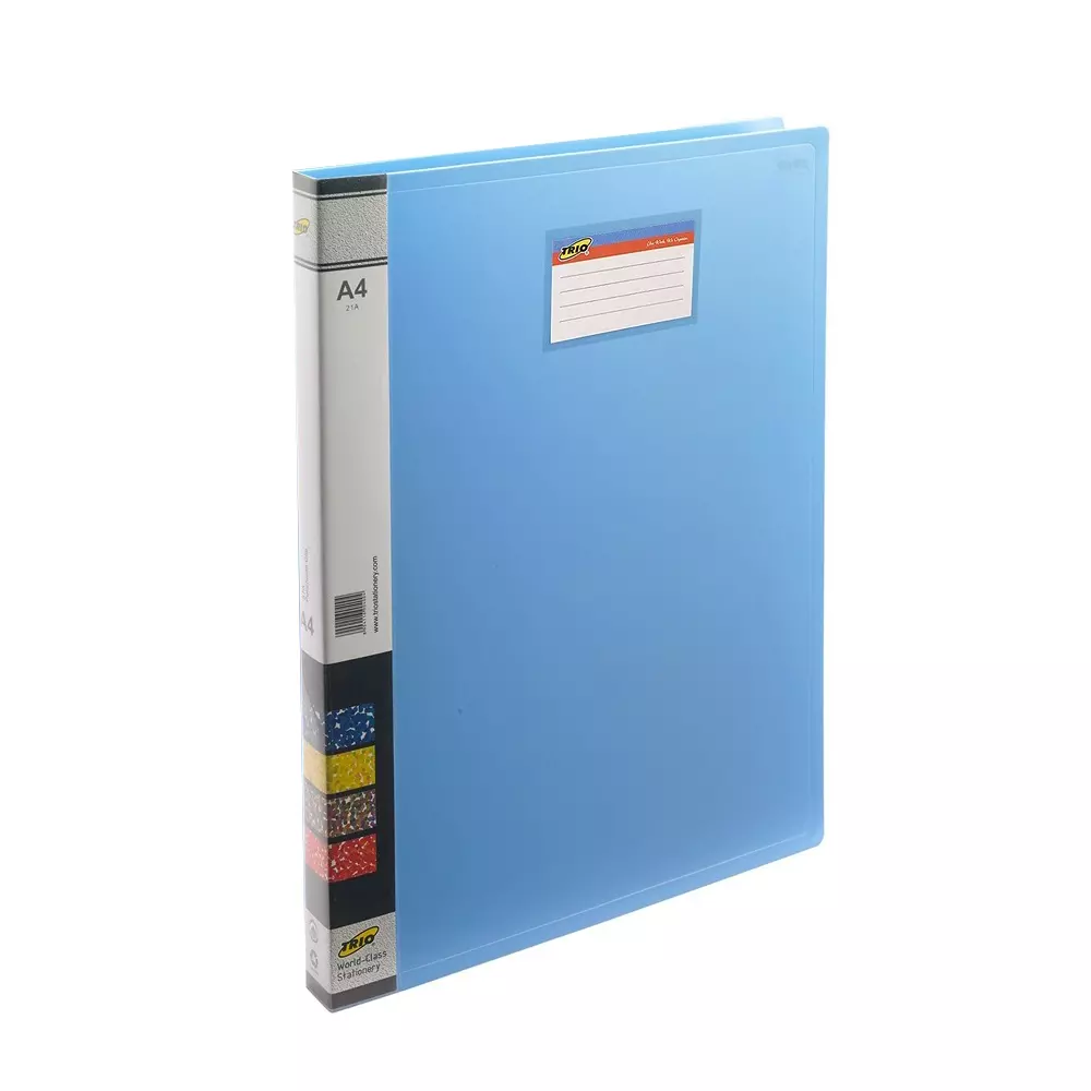 Trio Cobra Spring Clip File Plastic A4 21x29.7 cm Light Blue, 21A
