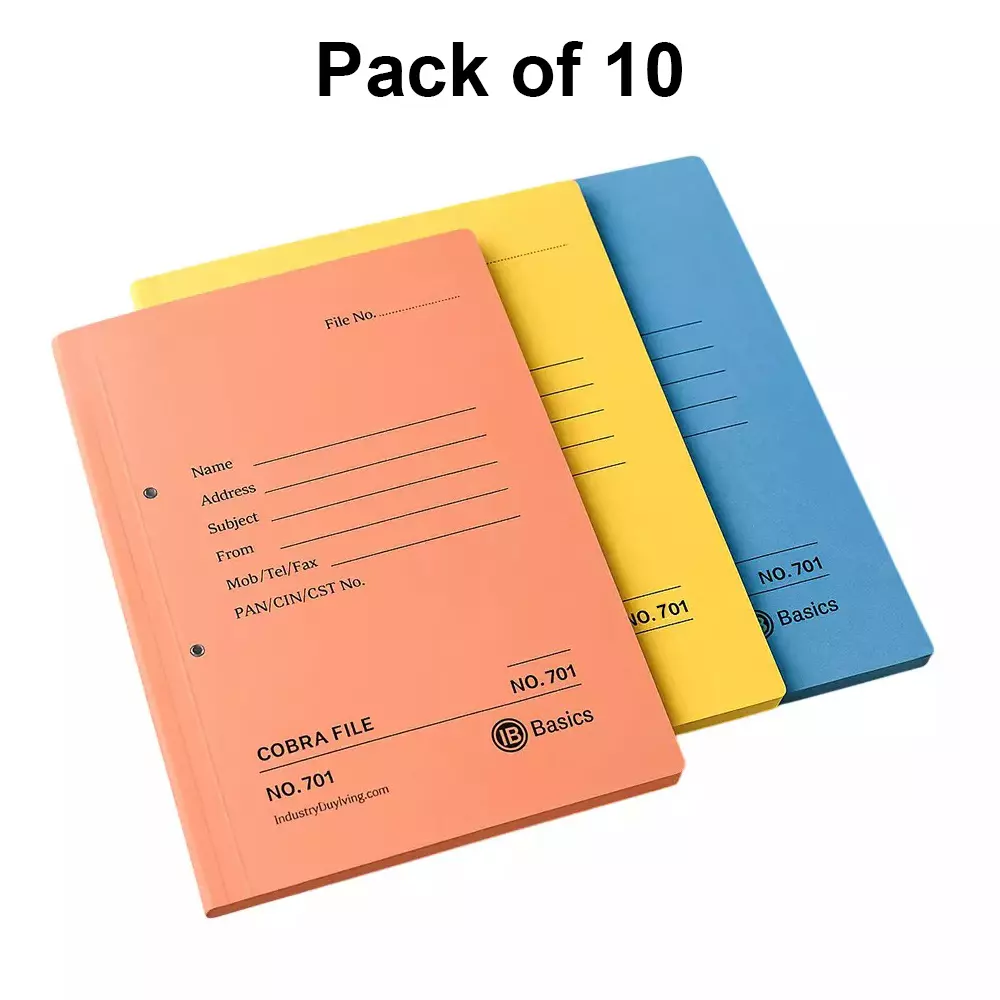 ib-basics-310-gsm-cobra-file-spring-clip-assorted-color-a4-size-pack-of-10
