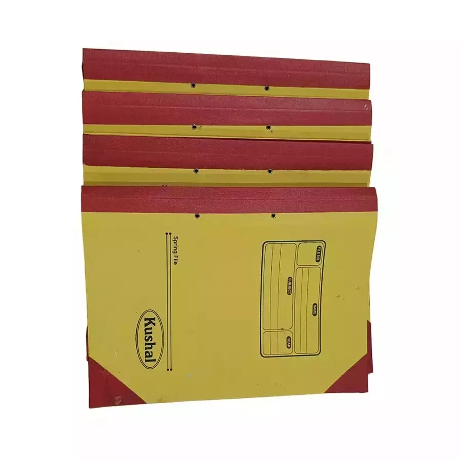 GENERIC Special Cobra File (Spring Clip) with Cloth Coated Boundary 310 GSM Assorted Color (Pack of 100)