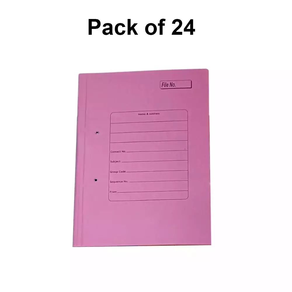 Paperfone Cobra / Spring File No. 300, FC Size, Assorted Color, 310 GSM, CF-300 (Pack of 24 Pcs)