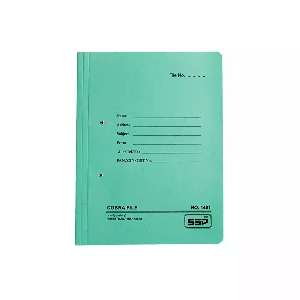 GENERIC 450 GSM Cobra File (Spring Clip) Assorted Color A4 Size (Pack of 50)