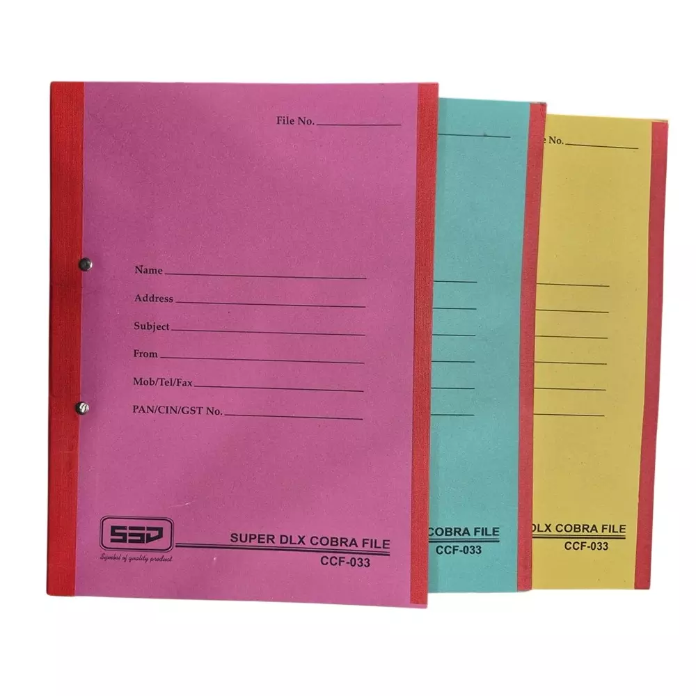 ssd-super-dlx-cobra-file-assorted-pack-of-8