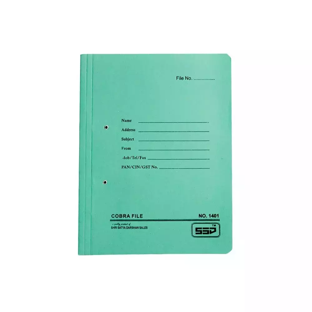 GENERIC 450 GSM Cobra File (Spring Clip) Assorted Color A4 Size (Pack of 100)