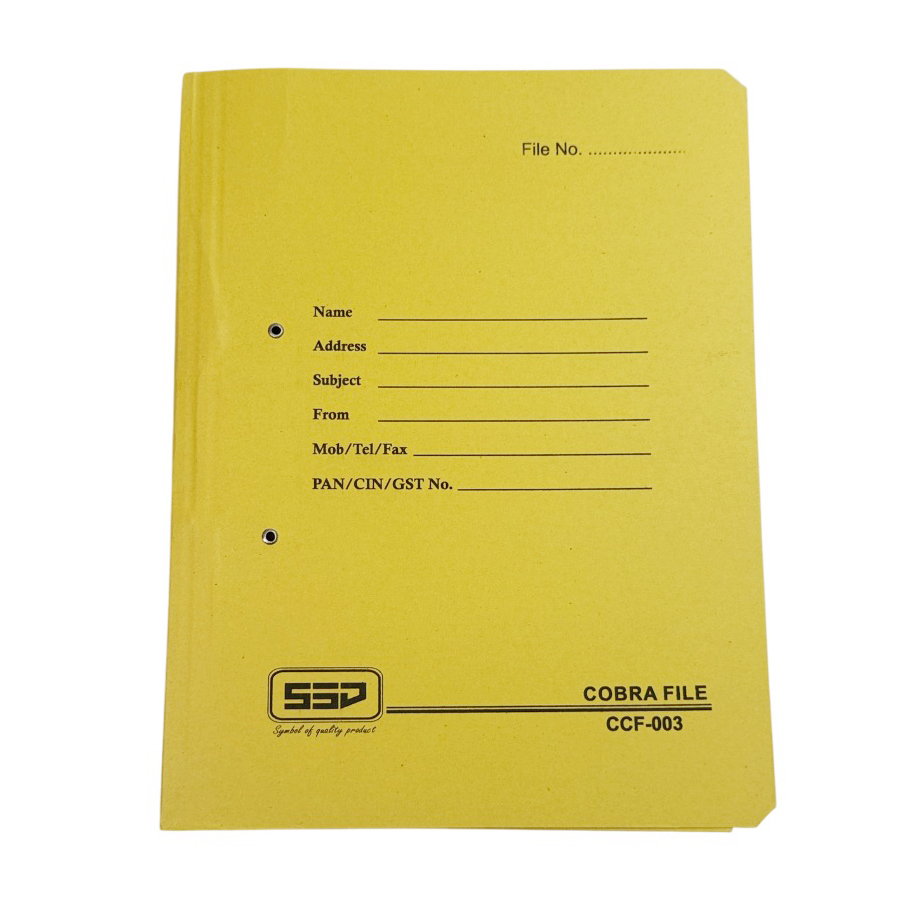 GENERIC 450 GSM Cobra File (Spring Clip) Assorted Color A4 Size (Pack of 100)