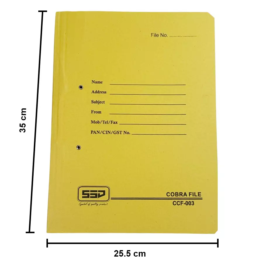 GENERIC 450 GSM Cobra File (Spring Clip) Assorted Color A4 Size (Pack of 100)