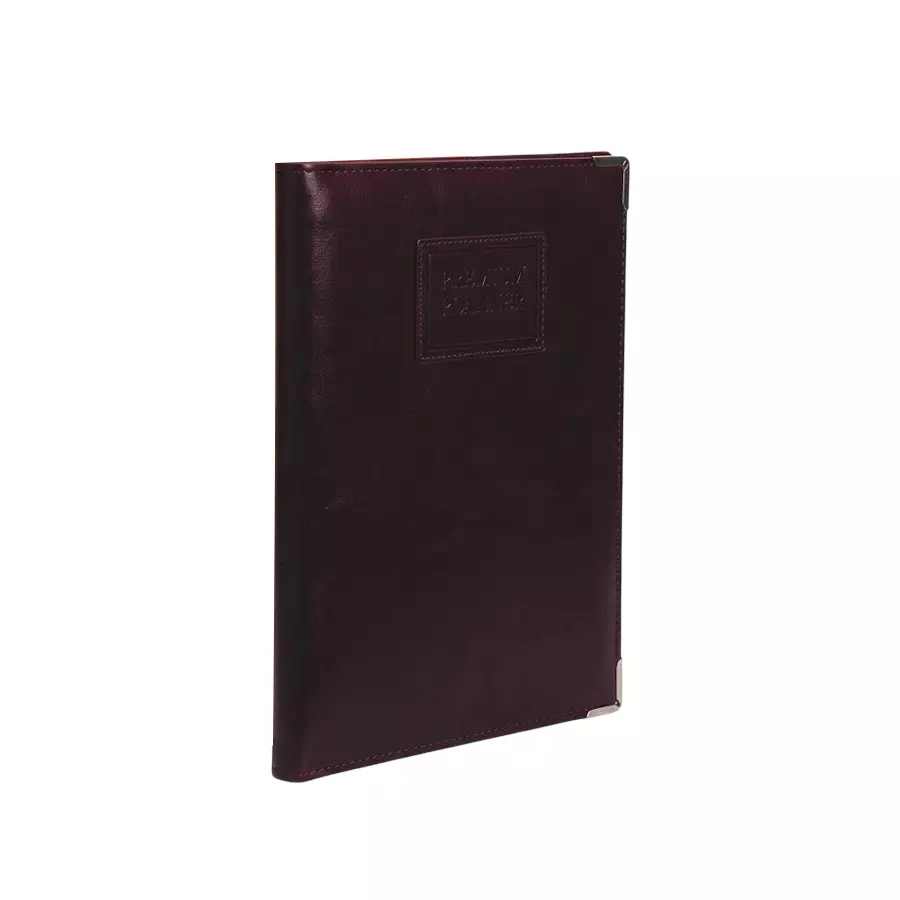 Trio 10 Pockets Urban Case Folio FC 21.6x34.3 cm Leather Maroon, UBF4DX20