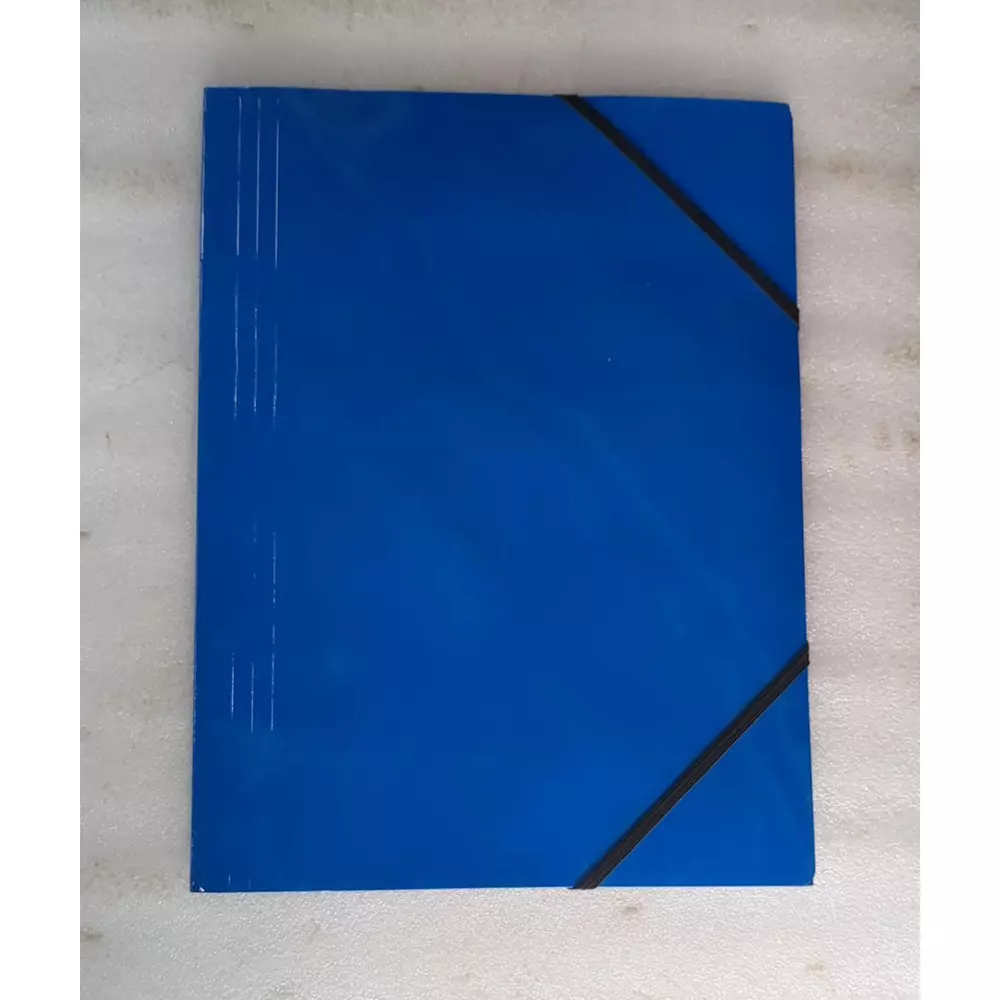 janrax-laminated-card-3-flap-folder-with-elastic-closure-blue-a4-size